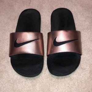 Nike copper slip ons